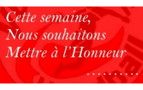 Mise à l'honneur ''Les 15''
